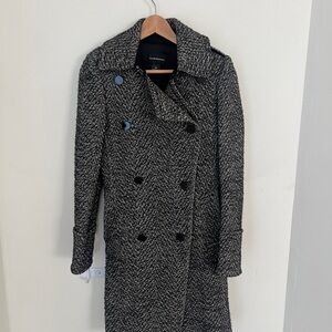 Club Monaco Black & White Coat